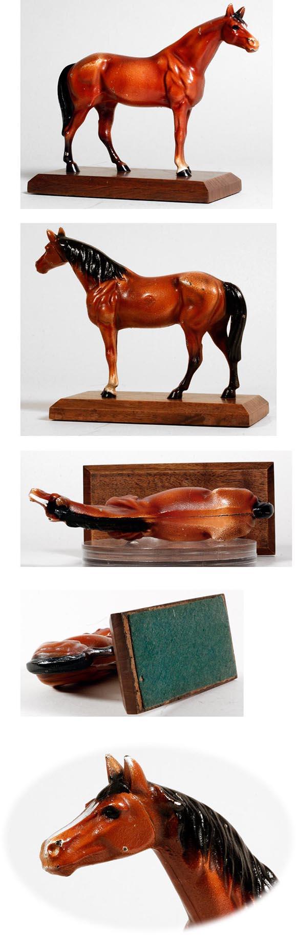 c1939 Hubley Thoroughbred Horse Stallion Desk Item
